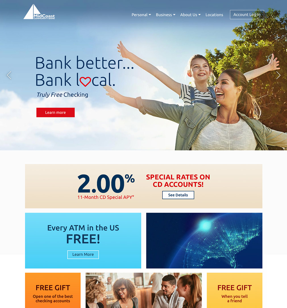NEW MidCoast Bank Website
